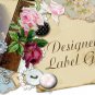 Personalized Monogrammed Wedding Labels