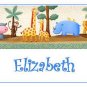 Personalized Tropical Jungle Kids Waterproof Labels