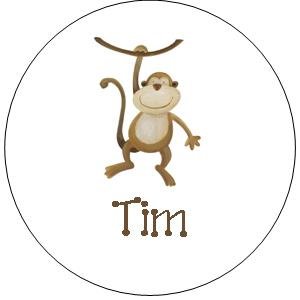 Personalized Kids Waterproof Labels - Tropical Jungle