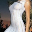 8628 - Seamless, knee length dress, hollow pattern, 80% nylon, 20% spandex, one size fits most.