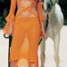 81053 - Criss Cross Front, Sheer, one size fits most, 100% nylon.