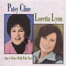 PATSY CLINE LORETTA LYNN JUST A CLOSER WALK WITH THEE music cd free shipping
