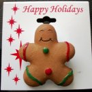 Pin/Brooch Holiday Gingerbread Cookie Man, X-mas, Christmas
