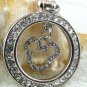 Mickey Mouse Swarovski Crystal Pendant for Necklace, Silver plated