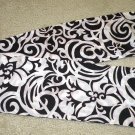 Retro Black & White Mod Long & Thin Scarf