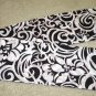 Retro Black & White Mod Long & Thin Scarf