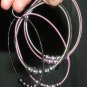 (set of 6) Stretch Bracelets with Moving Ball Beads, Metal, new with tags