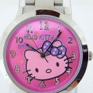 Hello Kitty Metal Link Watch, Rose & Purple Face