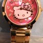 Hello Kitty Metal Link Watch, Rose & Purple Face
