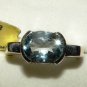 2.5ct Blue Topaz Solitaire Ring, Sterling Silver, Size 8