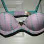 32A Blue & Purple Star Bra, Victoria's Secret, "victoria" label, New