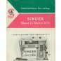 Singer Model 401 401A Slant-O-Matic MANUAL in pdf format