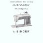 Singer Model 603 Slant-O-Matic MANUAL in pdf format