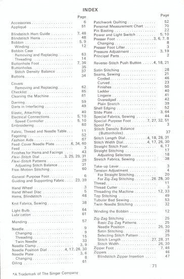 Singer Model 534 Stylist Sewing Machine MANUAL in pdf format