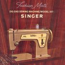 Singer Model 237 Fashion Mate Zig Zag Sewing MANUAL in pdf format