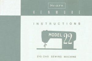 Sears Kenmore Model 22 / 158.220 ZigZag Sewing MANUAL in pdf format
