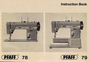 Pfaff Model 78 & Model 79 Sewing Machine in pdf format