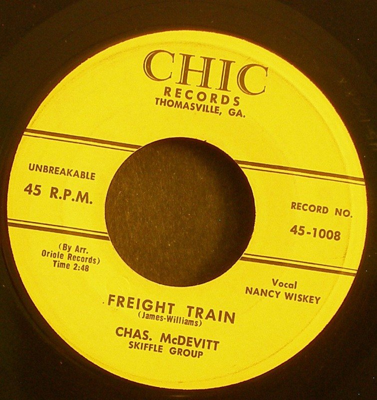 CHAS MCDEVITT~Freight Train~ Chic 45-1008 1957, 45