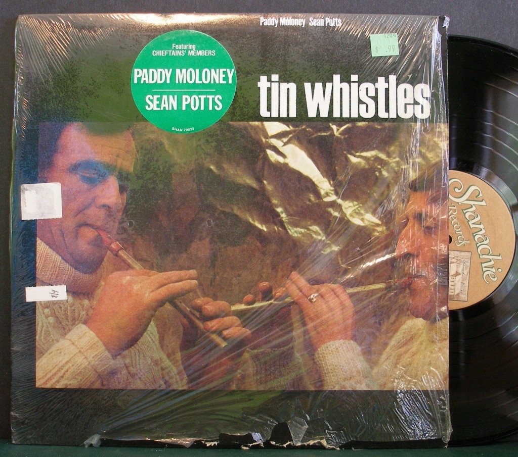 PADDY MOLONEY & SEAN POTTS~Tin Whistles~Shanachie 79033 LP