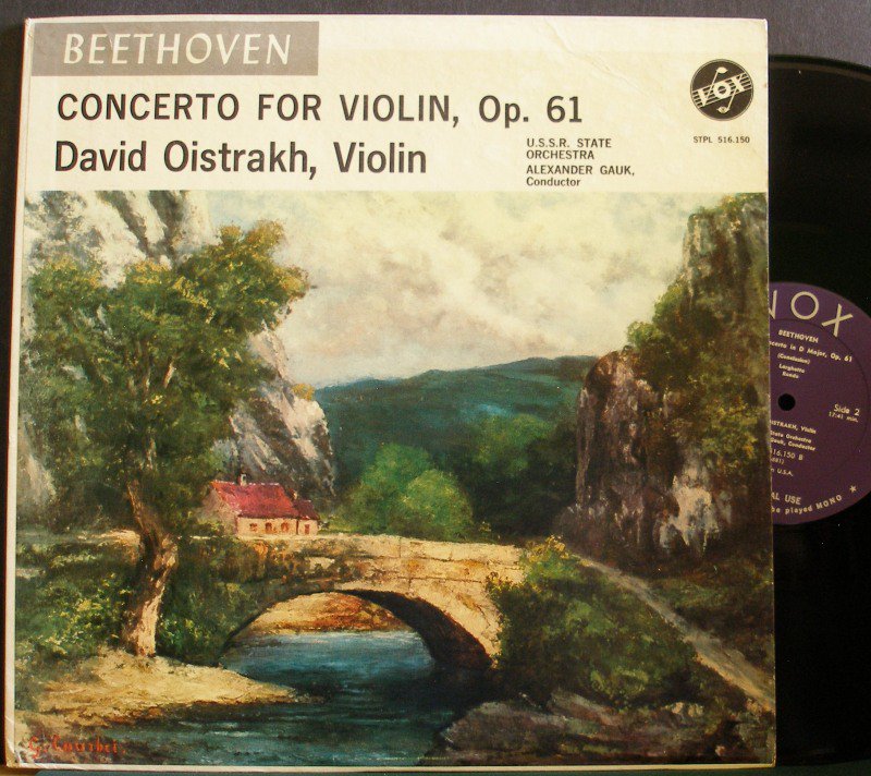 DAVID OISTRAKH~Beethoven: Concerto for Violin, Op. 61~VOX STPL 516.150 LP