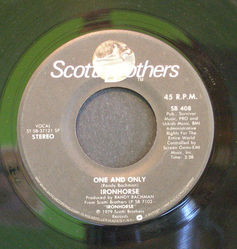 IRONHORSE~One and Only / She's Got It~ Scotti Bros. SB 408 1979, 45