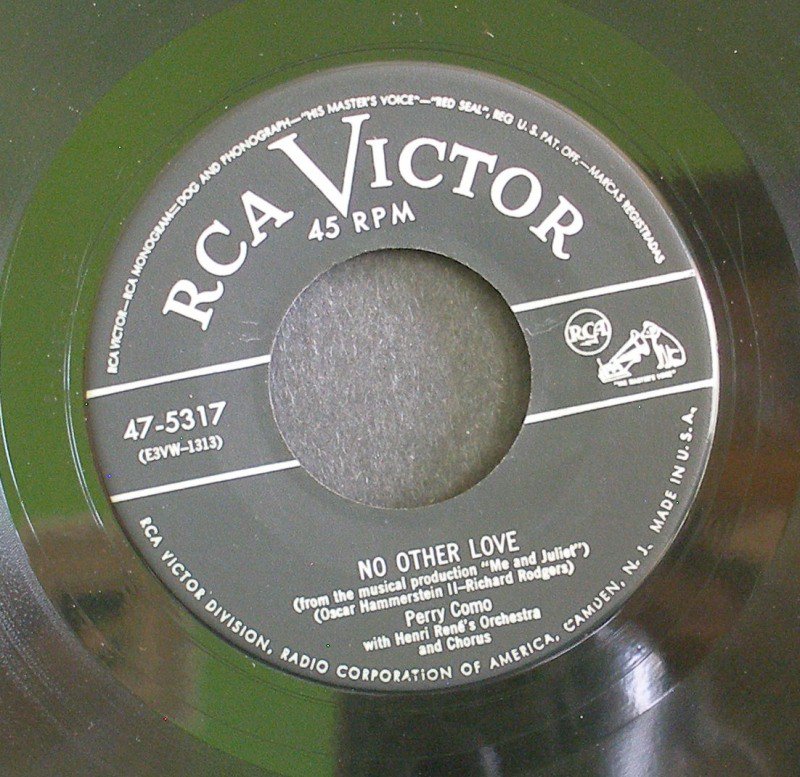 PERRY COMO~No Other Love / Keep it Gay~ RCA Victor 47-5317 1953, 45