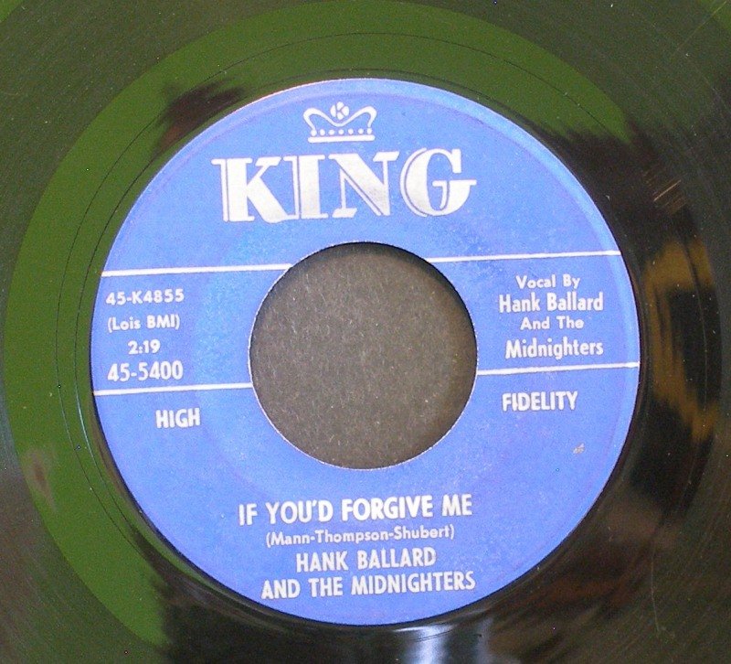 HANK BALLARD~If You'd Forgive Me~ King 45-5400 1960, 45 VG+