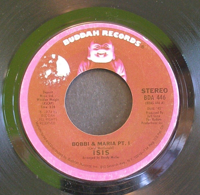 ISIS~Bobbi & Maria Pt. I & II~ Buddah BDA 446 1974, 45