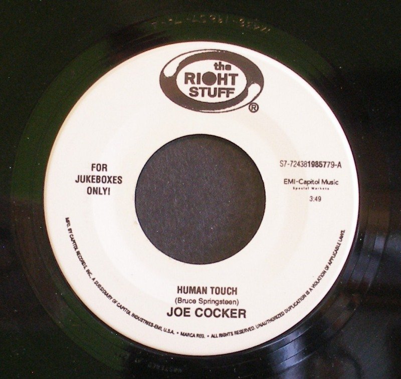 JOE COCKER~Human Touch / One Step Up~ The Right Stuff 19857 45
