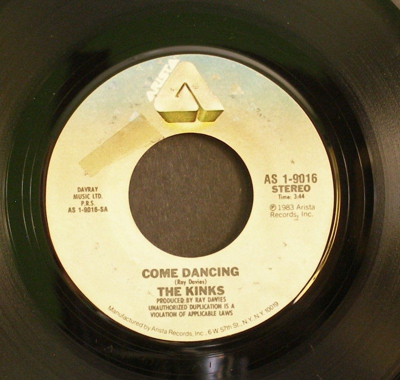 KINKS~Come Dancing / Noise~ Arista AS 1-9016 1983, 45