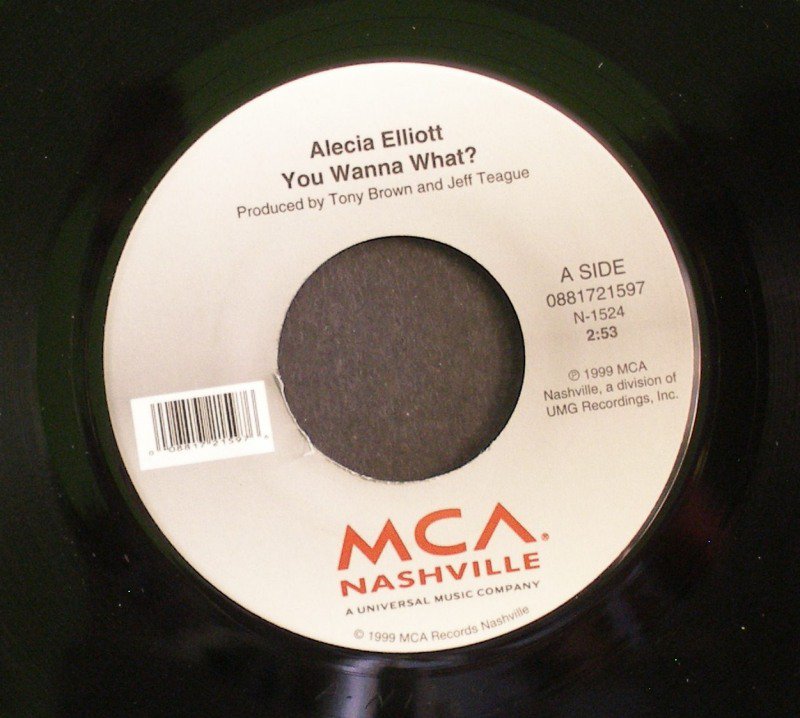 ALECIA ELLIOTT~You Wanna What?~ MCA Nashville 0881721597 1999, 45