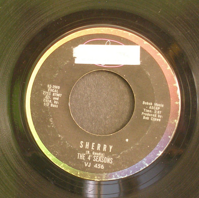 THE FOUR SEASONS~Sherry / I've Cried Before~ Vee Jay VJ 456 1962, 45