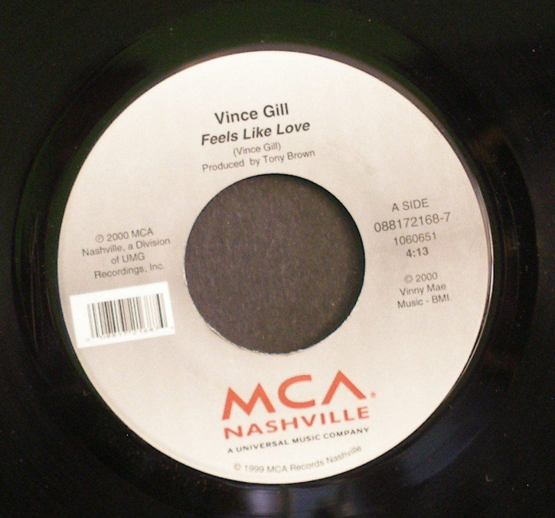 VINCE GILL~Feels Like Love~ MCA Nashville 088172168-7 2000, 45