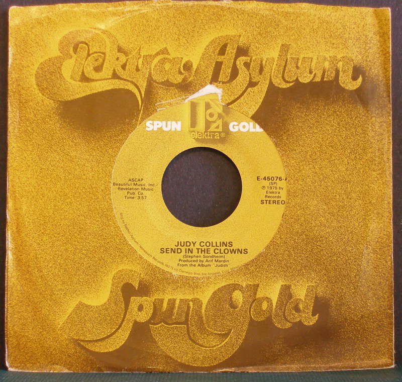 JUDY COLLINSSend in the Clowns / Angel, Spread Your Wings Elektra E