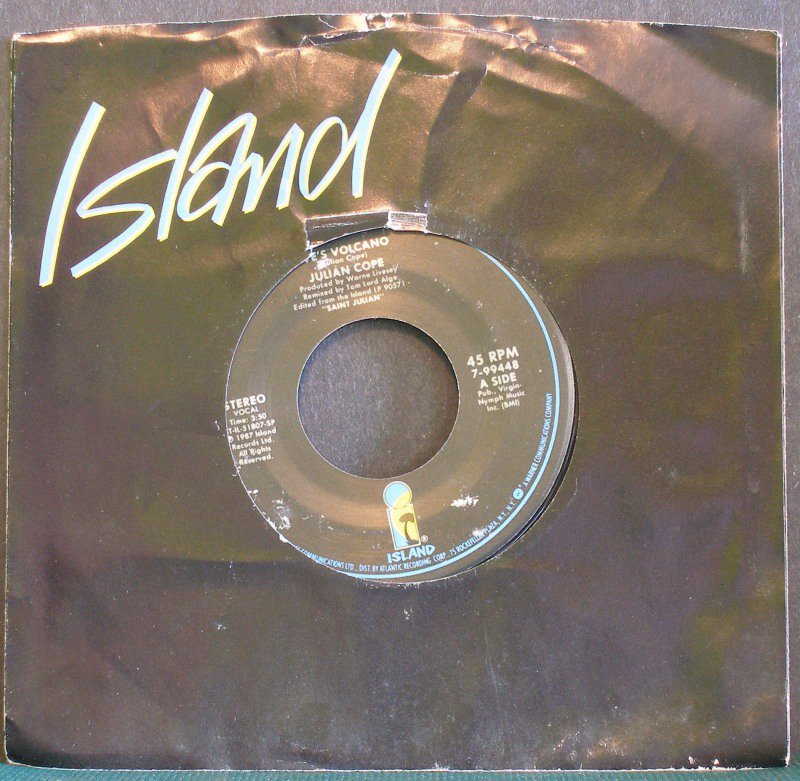 JULIAN COPE~Eve's Volcano / Almost Beautiful Child~ Island 7099448 1987, 45