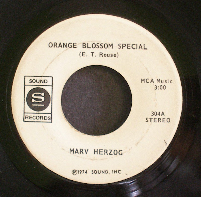 MARV HERZOG~Orange Blossom Special / Petite Waltz~ Sound 304 1974, 45