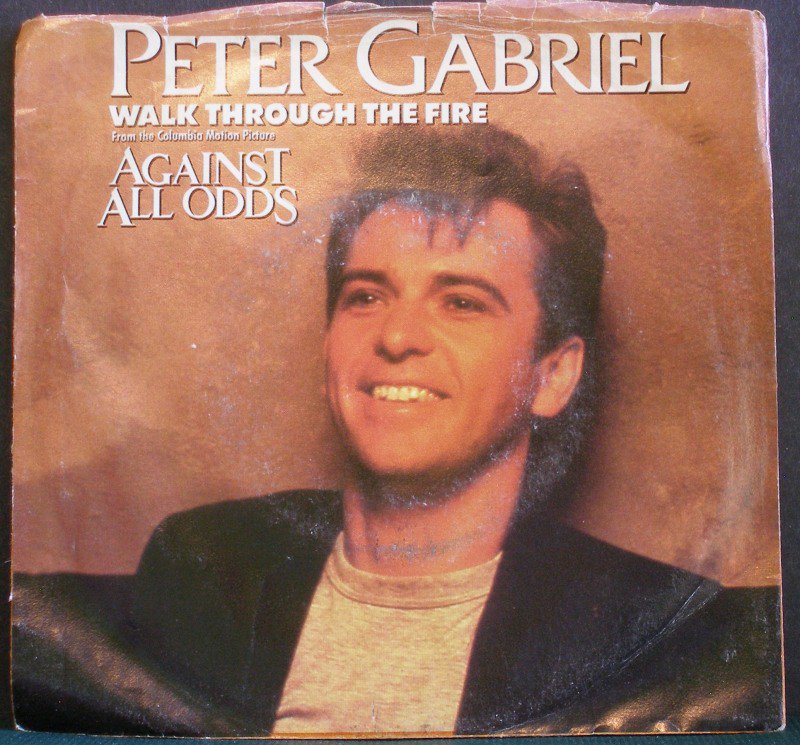 PETER GABRIEL & MIKE RUTHERFORD~Walk Through the Fire~ Atlantic 7-89668 1984, 45