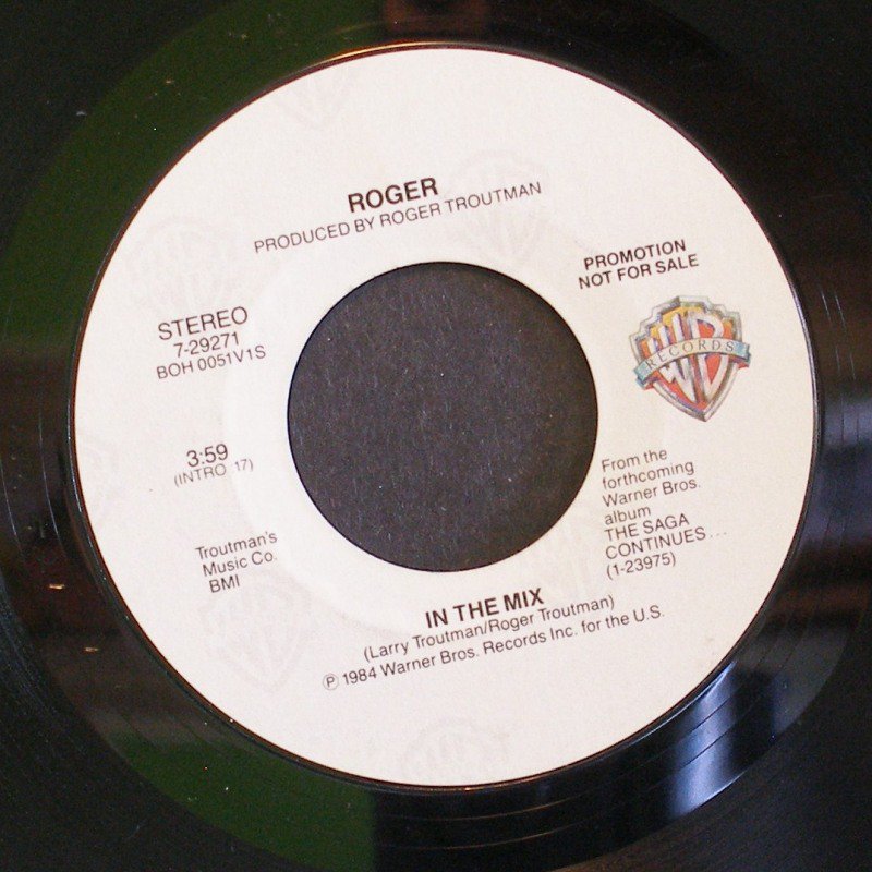ROGER~In the Mix~ Warner Bros. 7-29271 1984, PROMO 45