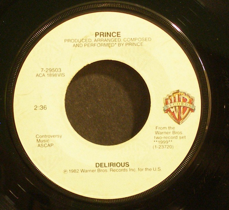 PRINCE~Delirious / Horny Toad~ Warner Bros. 7-29503 1983, 45