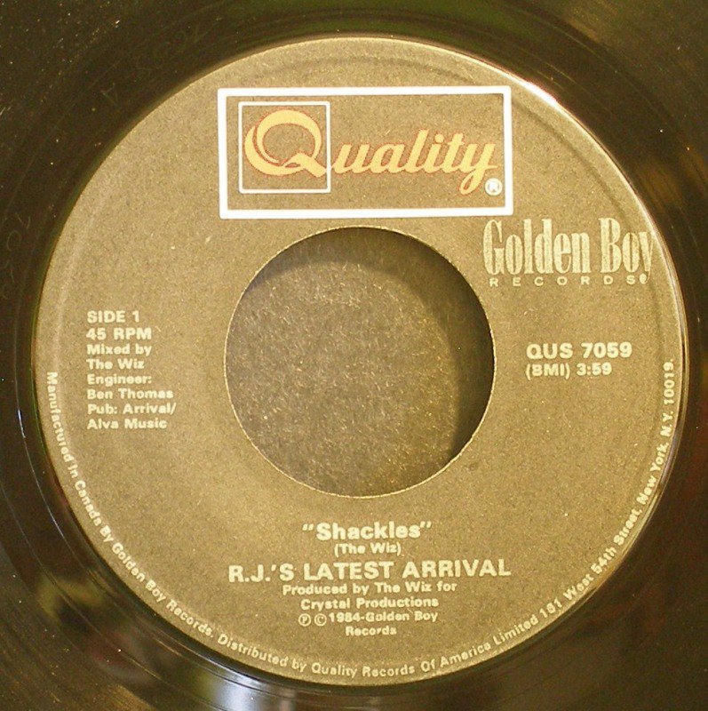 R.J.'S LATEST ARRIVALShackles Quality QUS 7059 1984, 45