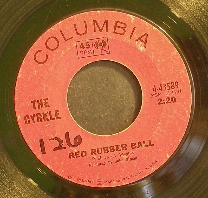 THE CYRKLERed Rubber BallColumbia 43589 1st 45