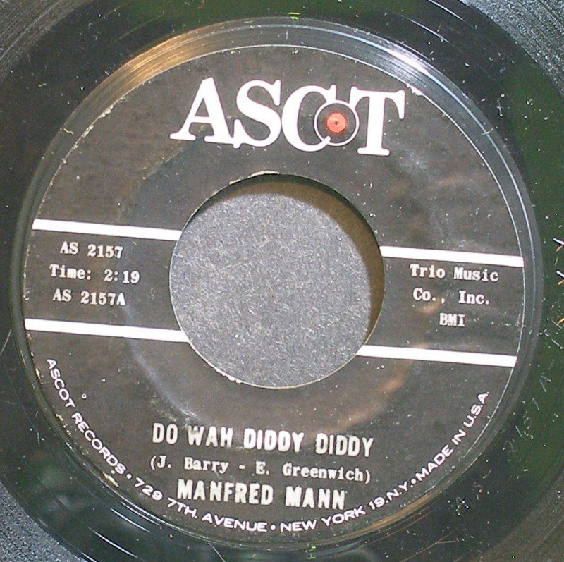 Manfred Mann Do Wah Diddy Diddy Ascot Garage Rock Vg