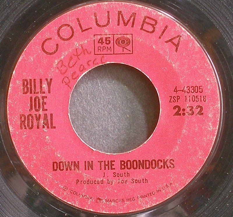 down in the boondocks by billy joe royal
