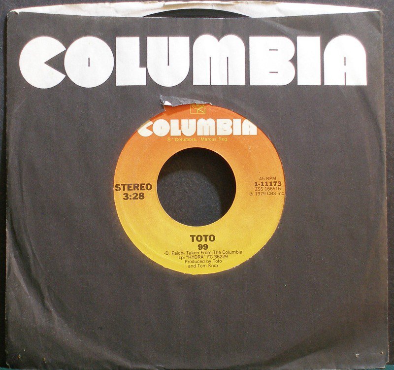 TOTO99Columbia 11173 (Soft Rock) VG+ 45