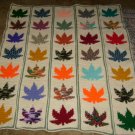 crocheted throw