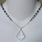  Jet & Clear baroque necklace