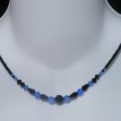 Jet & Sapphire necklace