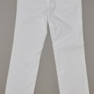 BANANA REPUBLIC Women's white stretch flat front corduroy pants 8 REG NWOT