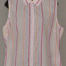 COLUMBIA Women's sleeveless button up shirt LARGE