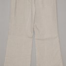 J. CREW Women's beige flat front cuffed  linen pants 4 REG